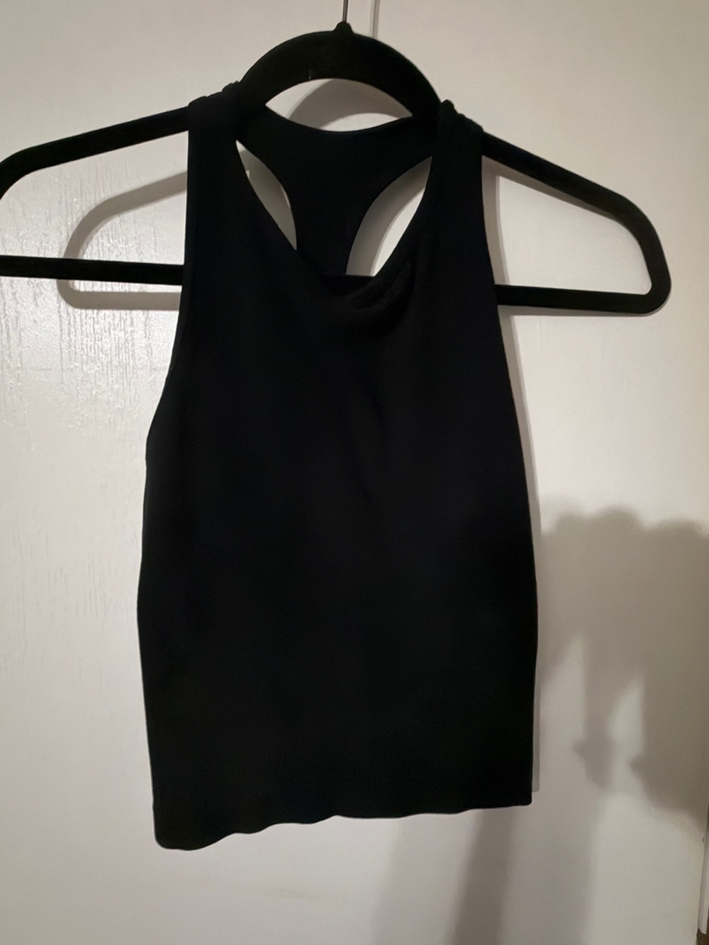 Women’s Black Racerback Crop Top